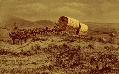 Vahşi Batı - batıya giden katır treni by Bohuslav Kroupa