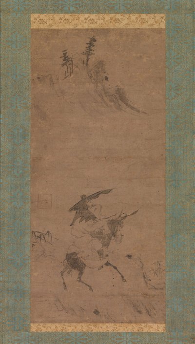 Su Shi Eşeğe Binmek, 15. yüzyılın başlarında. by Bokudo Sojun