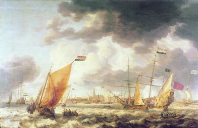 çalkantılı deniz by Bonaventura Peeters