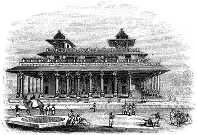 Allahabad Sarayı, Hindistan, 1847 by Bonner