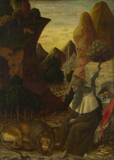 Bir Manzarada Aziz Jerome, c. 1440 by Bono da Ferrara