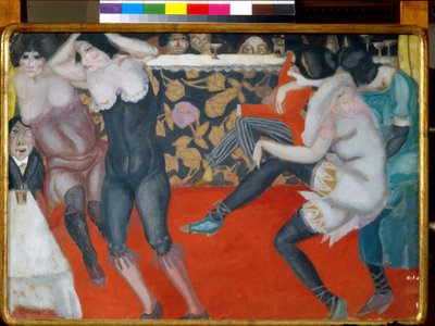 Kabarede - Boyama Boris Dmitryevich Grigoriev (1886-1939) tuval üzerine yağlıboya (61x80 cm) by Boris Dmitrievich Grigoriev