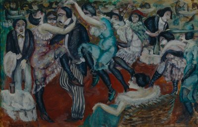 Şarkı söyleyen kafe, 1913 by Boris Dmitrievich Grigoriev