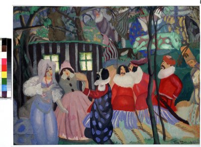 Fatihler (Fatihler). Boris Dmitrievich Grigoriev (1886-1939), karton üzerine guaj çalışması by Boris Dmitrievich Grigoriev