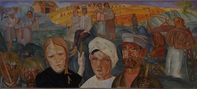 Köylü Ülkesi Visages de Russie, 1917 dizisinden by Boris Dmitrievich Grigoriev