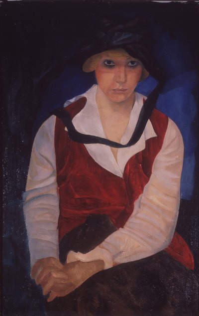 Sanatçı eşinin portresi, 1917 by Boris Dmitrievich Grigoriev