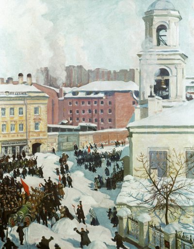27 Şubat 1917, 1917 by Boris Mikhailovich Kustodiev