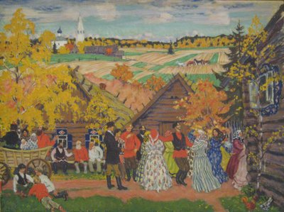 Köy festivali, 1924 by Boris Mikhailovich Kustodiev