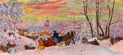 Shrove-Tide, 1916, 1939. by Boris Mikhailovich Kustodiev