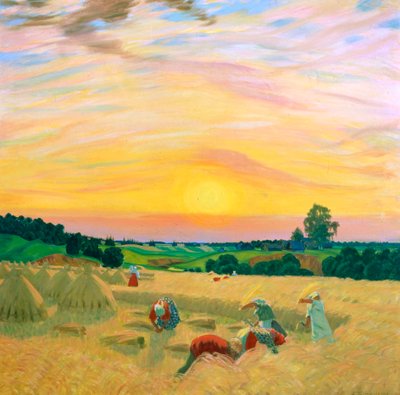 Hasat, 1914. by Boris Mikhailovich Kustodiev