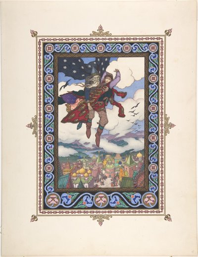 Masal için illüstrasyon Marya Morevna, c. 1925 by Boris Vasilievich Zvorykin
