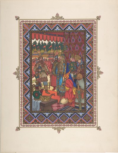 Masal için illüstrasyon Marya Morevna, c. 1925 by Boris Vasilievich Zvorykin