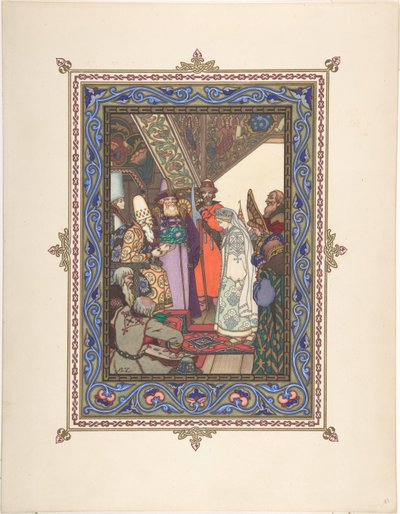 Masal Snegurochka için illüstrasyon, c. 1925 by Boris Vasilievich Zvorykin