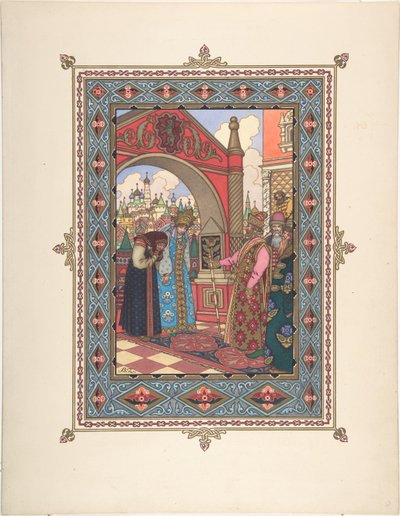Güzel Vasilisa peri masalı için illüstrasyon, c. 1925 by Boris Vasilievich Zvorykin