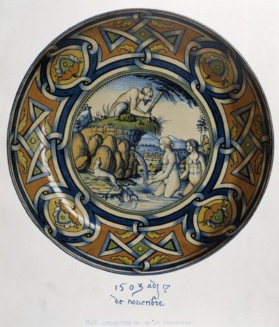 Actéon şaşırtıcı Artemis (diane) au bain - C. Delange ve C. Borneman, ed. Delange, Paris by Bornemann Bornemann