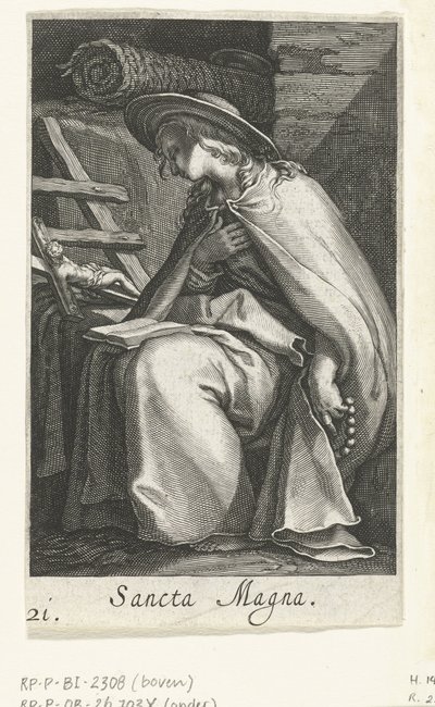 Hermites olarak Aziz Magna Sancta Magna (nesne üzerindeki başlık) Hermites (dizi adı) Sacra Eremus Ascetriarum (dizi adı) by Boëtius Adamsz. Bolswert