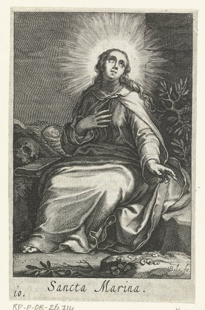 İskenderiye Aziz Marina Hermites olarak Sancta Marina (nesne üzerindeki başlık) Hermites (dizi adı) Sacra Eremus Ascetriarum (dizi adı) by Boëtius Adamsz. Bolswert