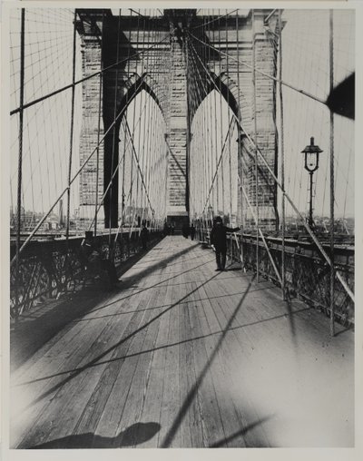 East River Bridge, 1888 (jelatin gümüş baskı) by Breading G. Way