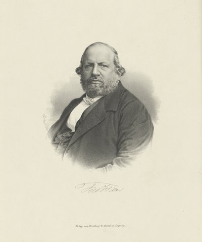 Besteci Ferdinand von Hiller'in portresi 1811-1885, c. 1870 by Breitkopf and Härtel