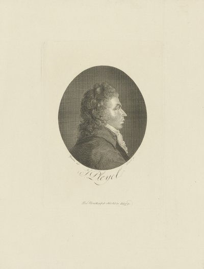 Besteci Ignace Pleyel'in portresi 1757-1831, c. 1800. by Breitkopf and Härtel