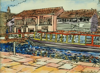 Kanal Müzesi, Camden Lock (kağıt üzerine sulu boya) by Brenda Brin Booker