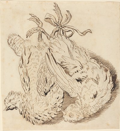 iki ölü tavuk by British 18th Century