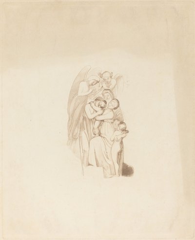 Kutsal Aile? Meleklerle by British 19th Century