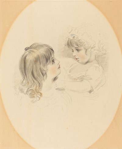 İki çocuk by British 19th Century after George Henry Harlow