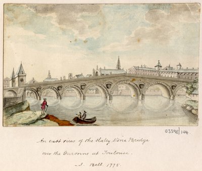 Bir dizi eskiz, Büyük Britanya, Kıta ve Amerika'dan görünümler 1772-1778 (suluboya) by British School
