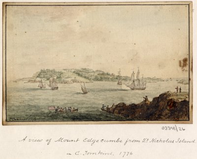 Bir dizi eskiz, Büyük Britanya, Kıta ve Amerika'dan görünümler 1772-1778 (suluboya) by British School
