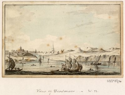Bir dizi eskiz, Büyük Britanya, Kıta ve Amerika'dan görünümler 1772-1778 (suluboya) by British School