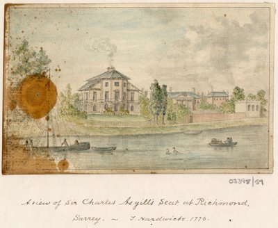 Bir dizi eskiz, Büyük Britanya, Kıta ve Amerika'dan görünümler 1772-1778 (suluboya) by British School