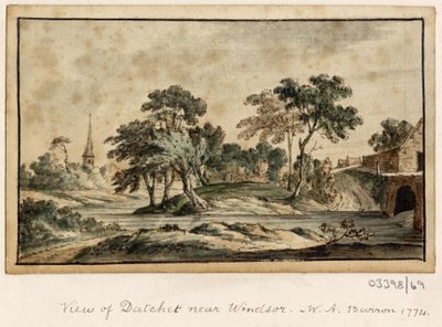 Bir dizi eskiz, Büyük Britanya, Kıta ve Amerika'dan görünümler 1772-1778 (suluboya) by British School
