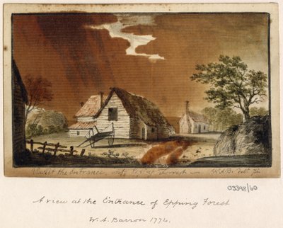 Bir dizi eskiz, Büyük Britanya, Kıta ve Amerika'dan görünümler 1772-1778 (suluboya) by British School
