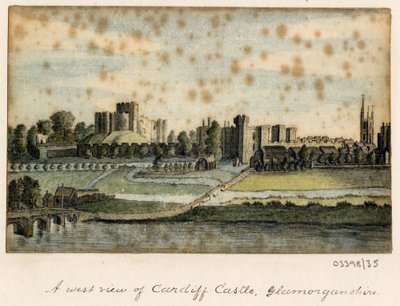 Bir dizi eskiz, Büyük Britanya, Kıta ve Amerika'dan görünümler 1772-1778 (suluboya) by British School