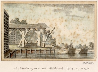 Bir dizi eskiz, Büyük Britanya, Kıta ve Amerika'dan görünümler 1772-1778 (suluboya) by British School