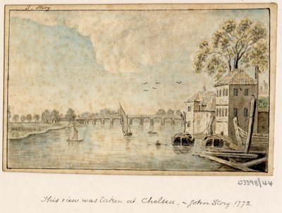 Bir dizi eskiz, Büyük Britanya, Kıta ve Amerika'dan görünümler 1772-1778 (suluboya) by British School
