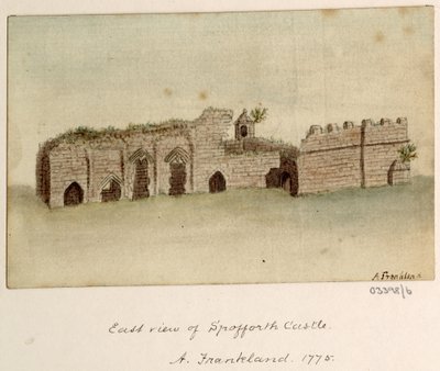 Bir dizi eskiz, Büyük Britanya, Kıta ve Amerika 1772-1778'deki görünümler (suluboya) by British School