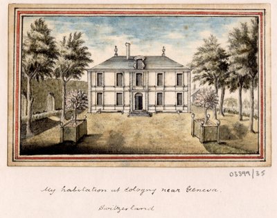 Bir dizi eskiz, Büyük Britanya, Kıta ve Amerika 1772-1778'deki görünümler (suluboya) by British School