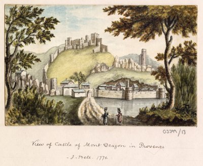 Bir dizi eskiz, Büyük Britanya, Kıta ve Amerika 1772-1778'deki görünümler (suluboya) by British School