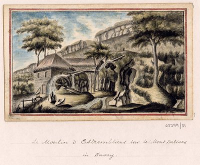 Bir dizi eskiz, Büyük Britanya, Kıta ve Amerika 1772-1778'deki görünümler (suluboya) by British School