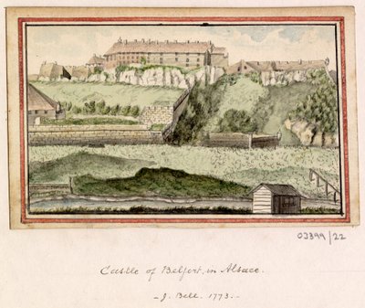 Bir dizi eskiz, Büyük Britanya, Kıta ve Amerika 1772-1778'deki görünümler (suluboya) by British School