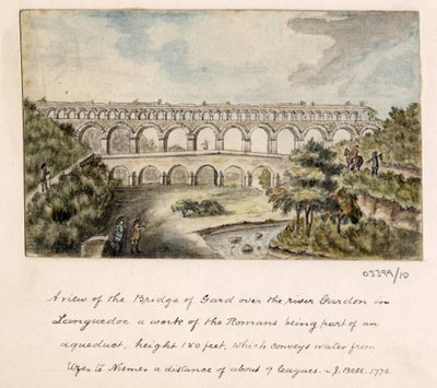 Bir dizi eskiz, Büyük Britanya, Kıta ve Amerika 1772-1778'deki görünümler (suluboya) by British School