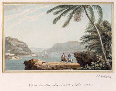 Bir dizi eskiz, Büyük Britanya, Kıta ve Amerika 1772-1778'deki görünümler (suluboya) by British School