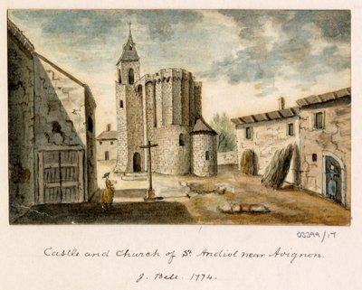 Bir dizi eskiz, Büyük Britanya, Kıta ve Amerika 1772-1778'deki görünümler (suluboya) by British School
