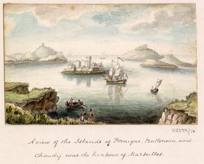Bir dizi eskiz, Büyük Britanya, Kıta ve Amerika 1772-1778'deki görünümler (suluboya) by British School