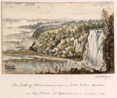 Bir dizi eskiz, Büyük Britanya, Kıta ve Amerika 1772-1778'deki görünümler (suluboya) by British School