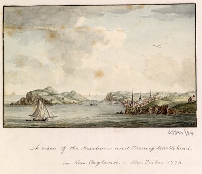 Bir dizi eskiz, Büyük Britanya, Kıta ve Amerika 1772-1778'deki görünümler (suluboya) by British School