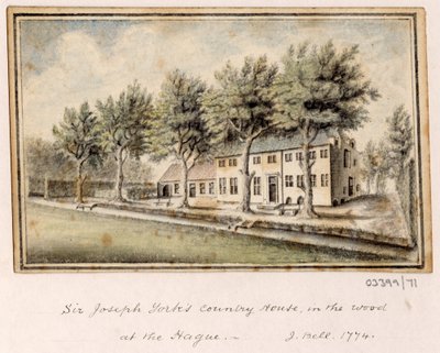 Bir dizi eskiz, Büyük Britanya, Kıta ve Amerika 1772-1778'deki görünümler (suluboya) by British School