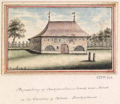Bir dizi eskiz, Büyük Britanya, Kıta ve Amerika 1772-1778'deki görünümler (suluboya) by British School